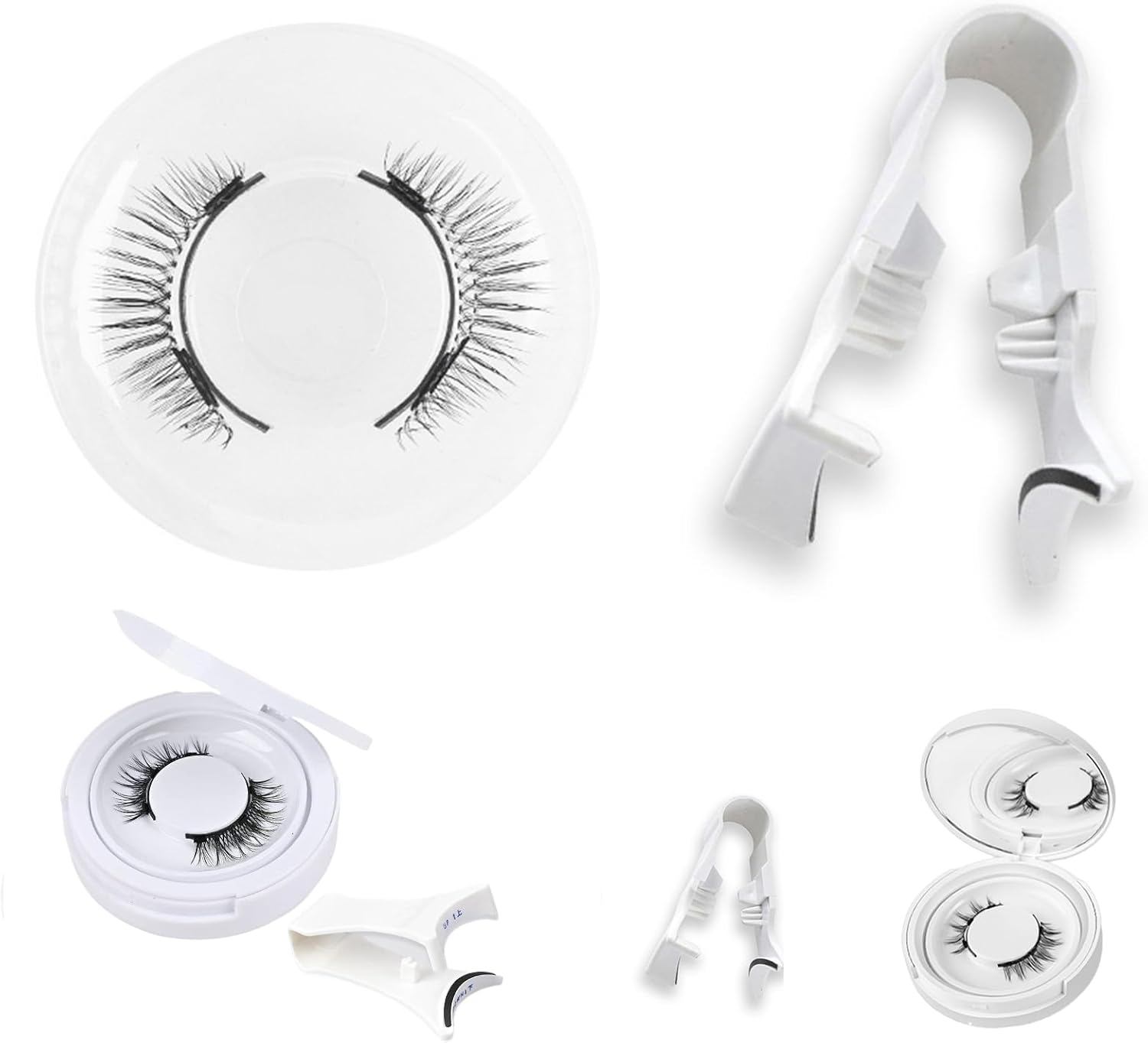 false eyelashes natural magnetic false eyelashes magnetic false eyelashes 1 pair long lasting with clip storage box magnetic eyelashes 3d cosmetic waterproof comfortable reusable for women beginners