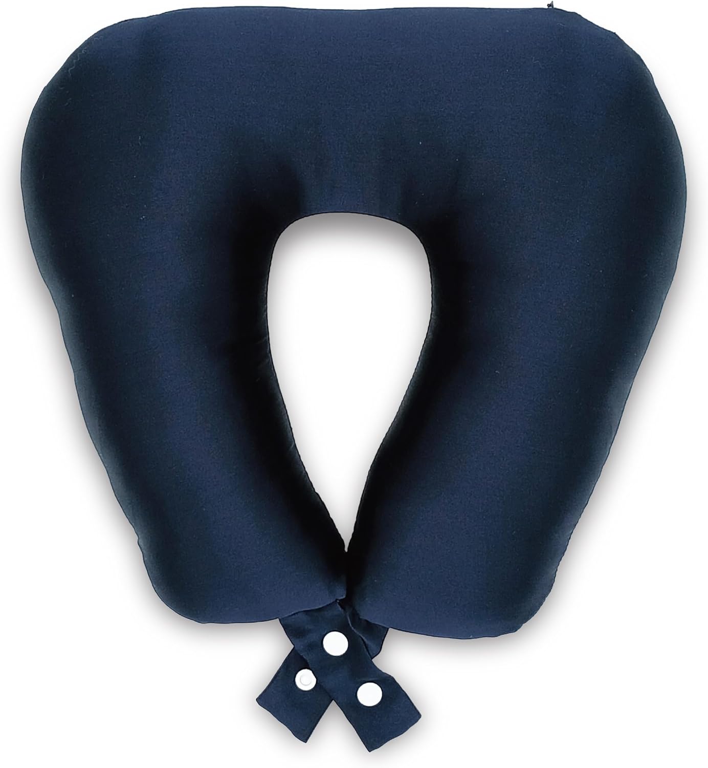 Moripilo Neck Pillow, Compact, Airplane, 100% Silk, Gentle on Skin and Hair), Neck Pillow, Travel Pillow, Neck Cushion, Neck Cushion, Fun de Silk Neck Pillow (Navy)