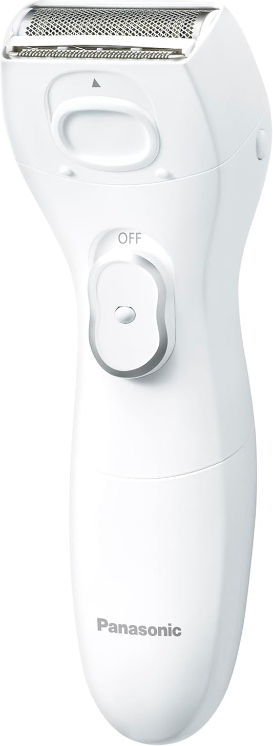 Panasonic ES-WL51-W Women's Shaver, Sarache Hair Removal, Full Body, Battery Operated, White