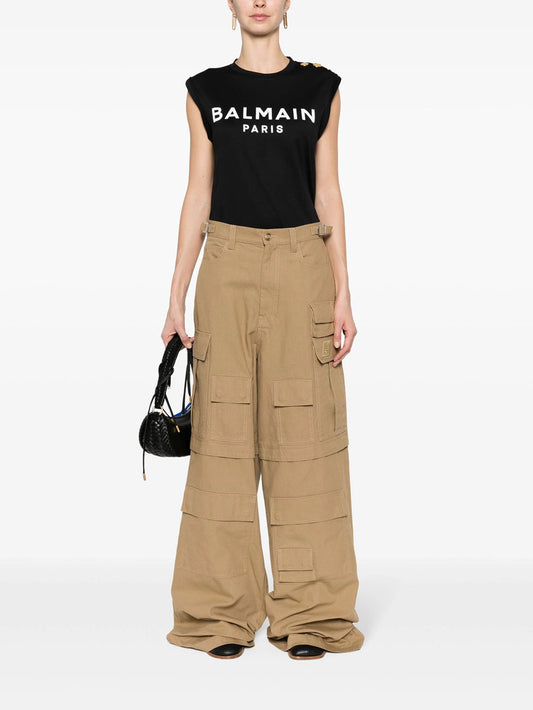 Balmain プリント付きバルメインTシャツ - Image 1