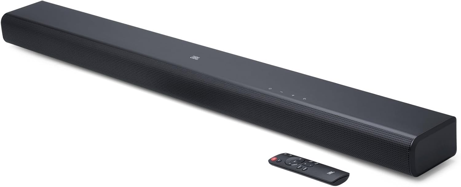 【Exclusive】JBL SB510 All-in-One Soundbar/Built-in Subwoofer 3.1ch/Includes HDMI Cable/Center Channel Speaker/200W/ARC Compatible/Dolby Audio/Black JBLSB510BLKJN