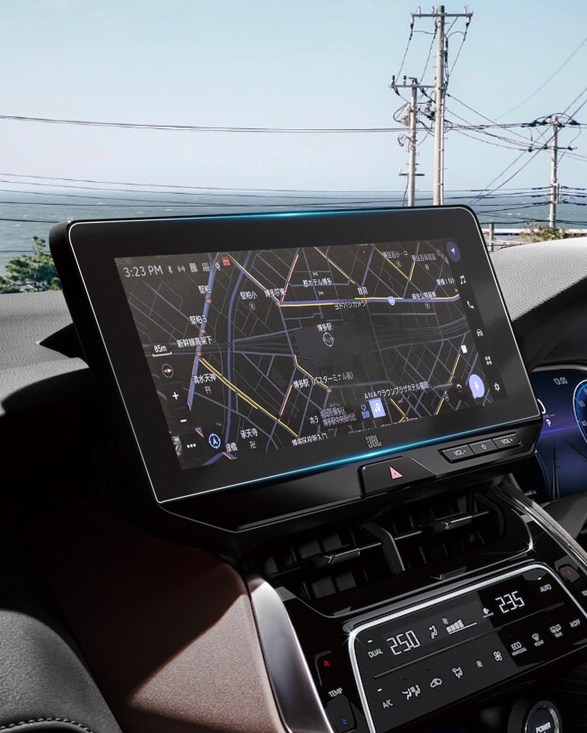 ruiya (2022.10 Improved Only) Anti-Reflective Film, New Model Toyota Harrier 80 Series Car Navigation System, 12.3 Inches, Glass Film, 80 Harrier, Display Audio, 12.3 Inches, Car Navigation Protection