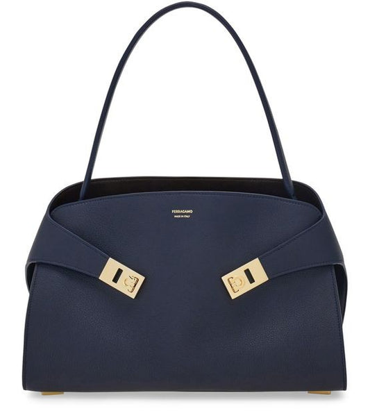 FERRAGAMO Hug soft bicolor shoulder bag (M) - Image 1