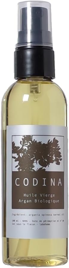 Codina Argan Oil 3.4 fl oz (100 ml), Organic Cosmetics, Unrefined 100% Anti-Drying, Moisturizing, Booster