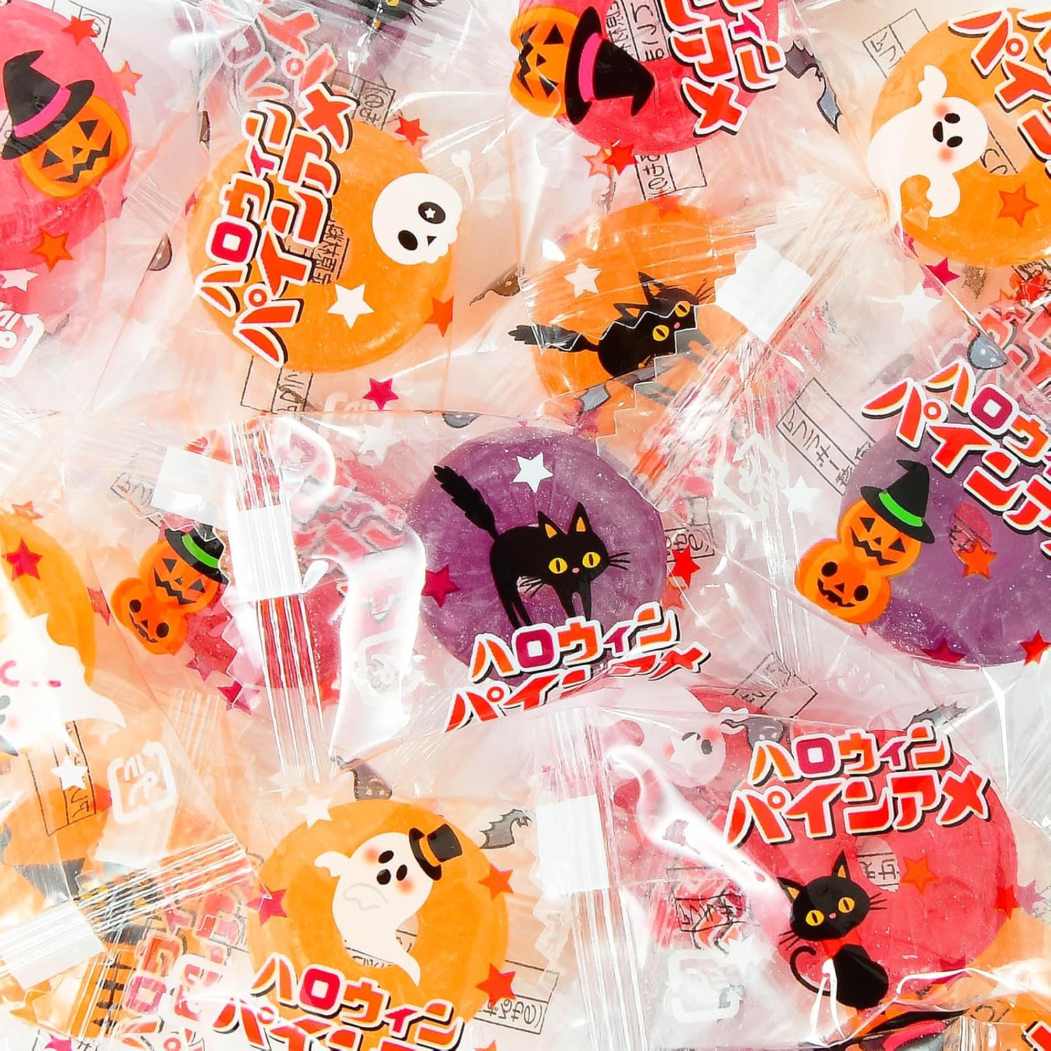 約210個セット ハロウィンパインアメ 1袋 約21個装 x10袋 セット ハロウィン菓子 パインアメ 飴 あめ アメ キャンディ お菓子 おかし おやつ ハロウィン イベント パーティー 限定 配布 子供 こども 子供会 人気 個装 個包装 ばらまき ばら撒き【 Festival Plaza 】
