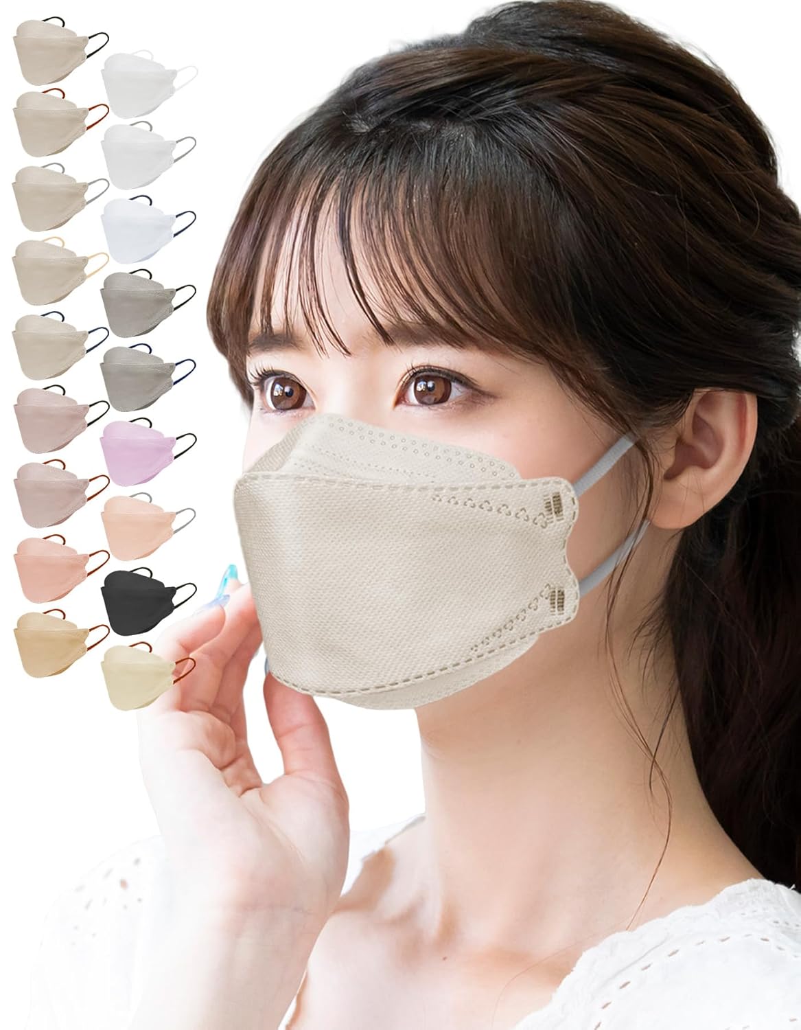 LaViness Sculpted Masks, Non-Woven Fabric, Made in Japan, 30 Masks, Disposable Industrial Masks