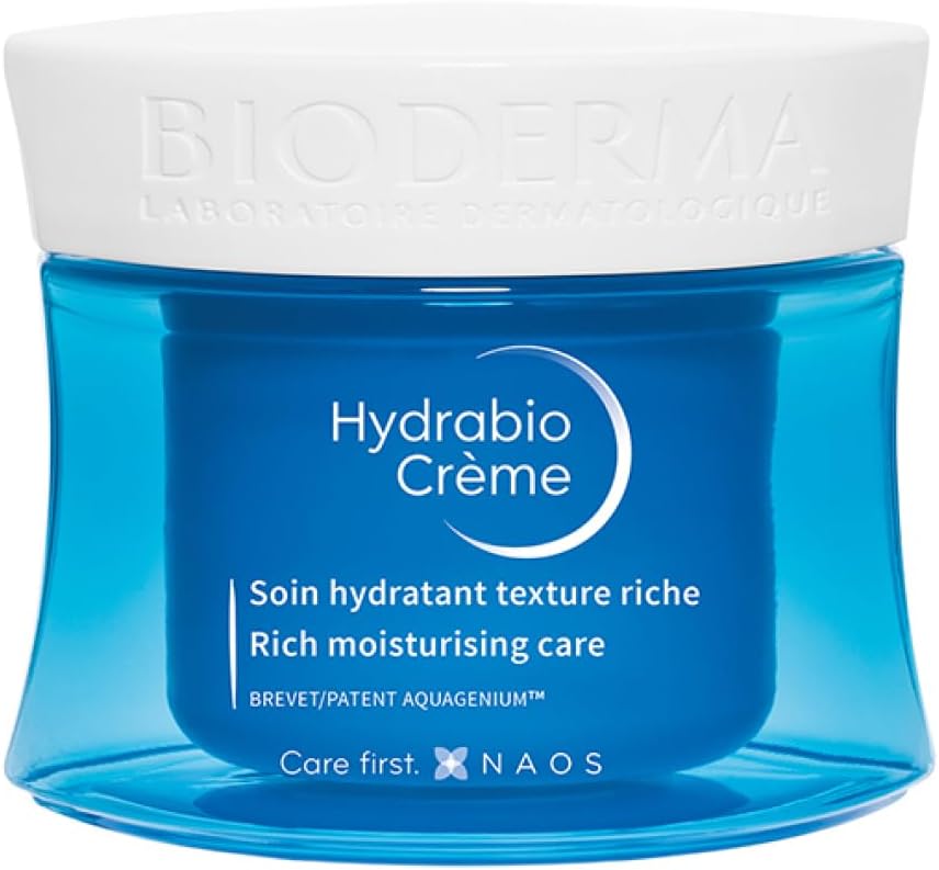 Bioderma Hydrating Cream, 1.7 fl oz (50 ml), Moisturizing Cream, For Sensitive Dry Skin, No Coloring, Ethyl Alcohol Free, Paraben Free, Weak Acid