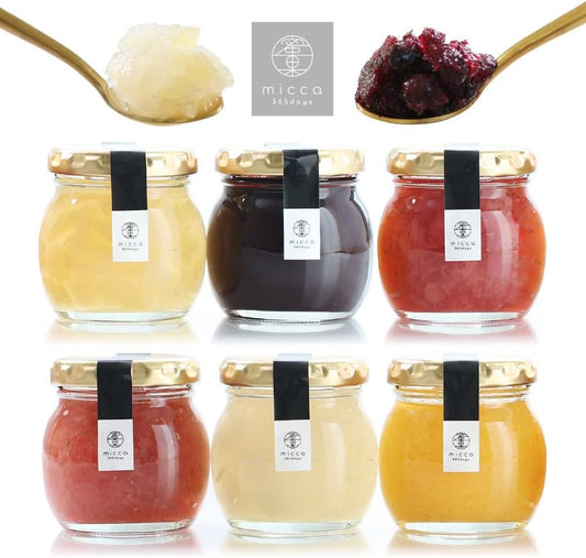 Yamashitaya Shosuke Micca Sorbet, Set of 6 Types (2.8 oz (80 g) each, Made in Japan), Ice Sherbet, Sweets Gift, Middle Age, Fruit