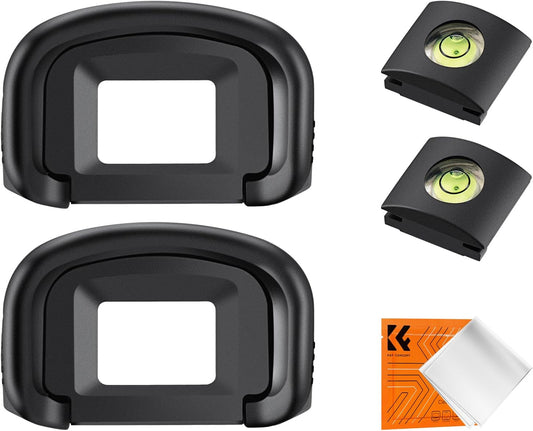 K&F Concept Eyecup for Canon EG Eyepiece Cup + Hot Shoe Level Set Compatible with Canon Camera Lens Protection Camera Parts Compatible Camera Accessories Dustproof Scratch Resistant
