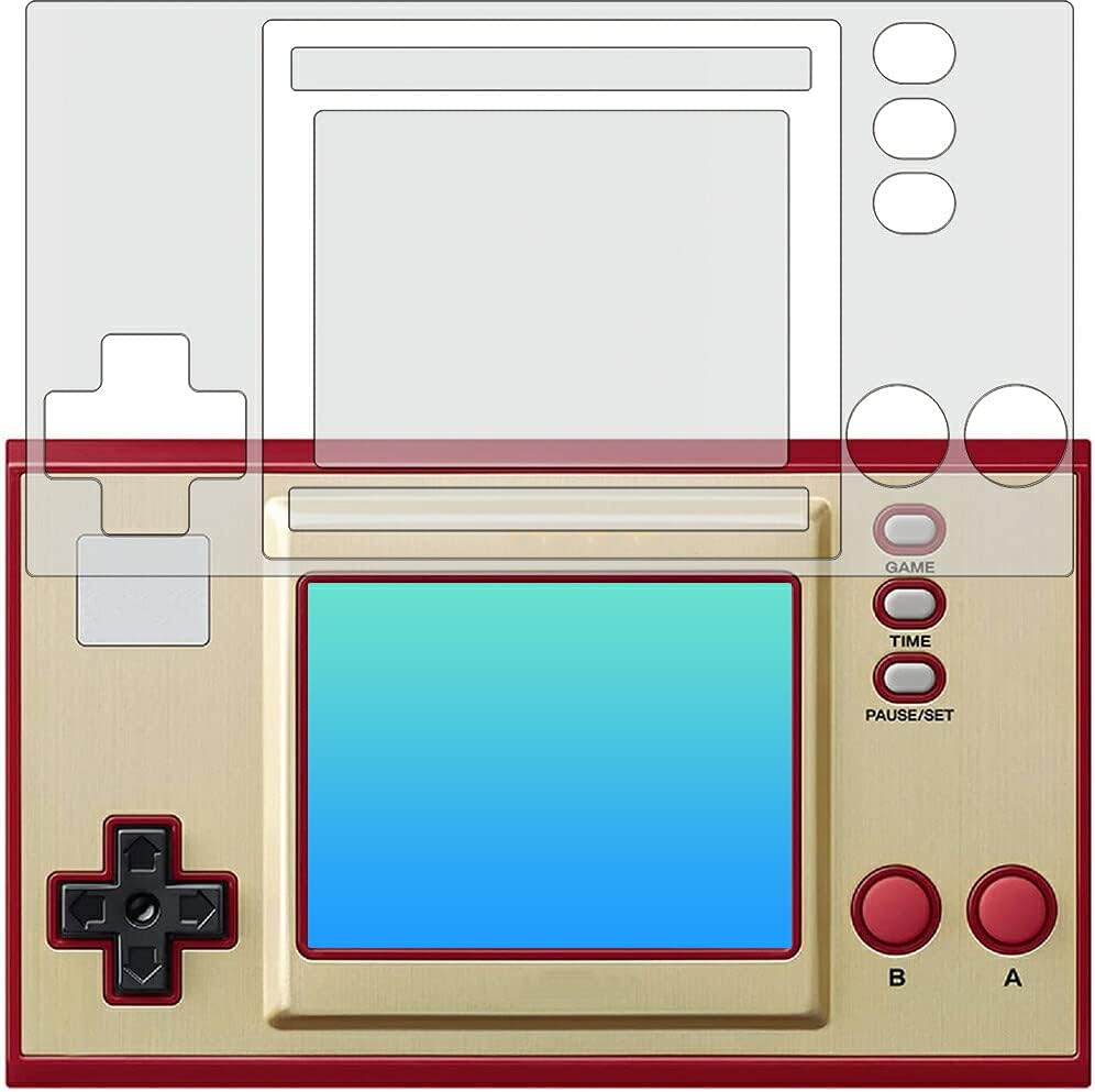 ClearView Game & Watch Super Mario Brothers Full Protection [5 Major Functions for Reliable Shock Absorption, Blue Light Cut] LCD Protective Film Anti-Reflection, Antibacterial, Bubbleless, Made in