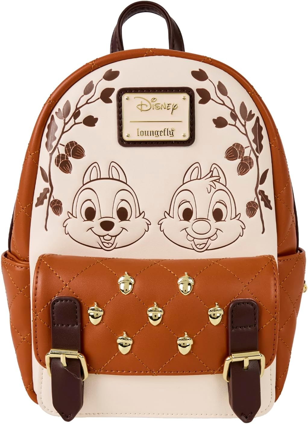 Loungefly Mini mochila acolchada Disney Chip and Dale