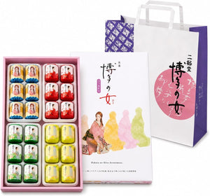Nizurudo Hakata Women's Assorted 24 Pieces (6 Pieces x 4 Types) with Carry Bag (Fukuoka Souvenir, Homecoming Greetings, Gift Choice