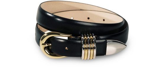 DÉHANCHE Hollyhock mixed-finish belt - Image 1