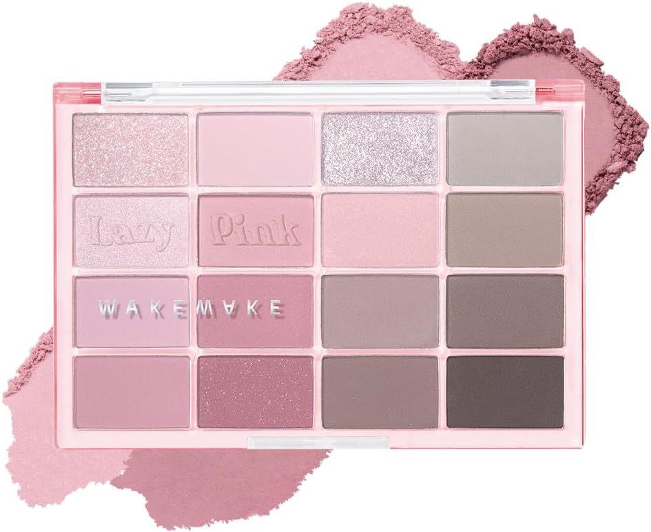 WAKEMAKE Soft Blurring Eye Palette (10 Lazy Pink Blurrings)