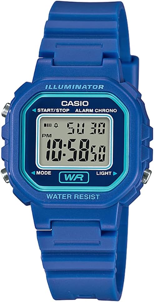 Casio LA-20 Digital Wristwatch, Women's, Girls, Kids, Overseas Model, Blue LA-20WH-2A