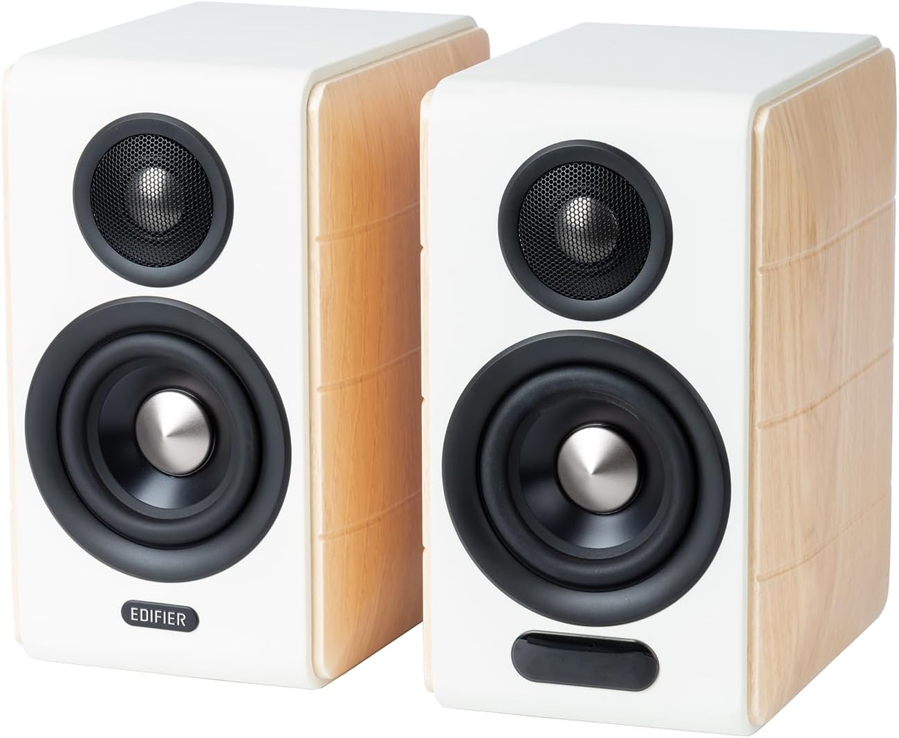 Edifier S880DB MKII Bookshelf Speaker "Upgraded" 2.0 Active Hi-Fi Speaker 88W (RMS) Bluetooth V5.3 High Resolution with Remote Control Classic Design Wood