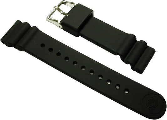 Seiko Prospex SBDN023 SBDN025 Diver Scuba Genuine Silicone Rubber 0.9 inch (22 mm) R033011J9, Minimalist