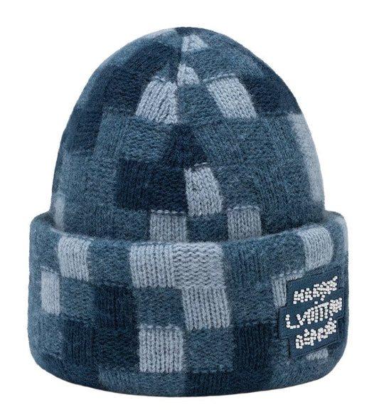 LOUIS VUITTON 'BLUE DAMOFLAUGE' BEANIE