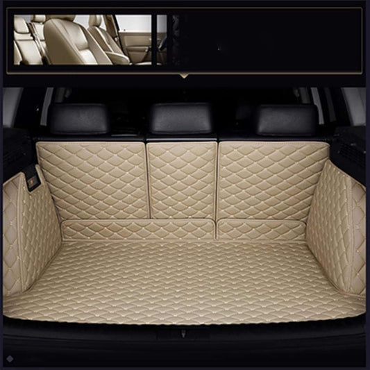 Custom Car Trunk Mat For Toyota Prius 30 Series ZVW30 2009-2017 XPE Leather Luggage Mat Cargo Mat Full Set Waterproof Car Trunk Mat All Weather Abrasion Resistant Dirt Resistant Interior Parts Car