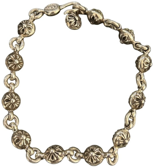 CHROME HEARTS 'CROSSBALL' 10IN BALL CHAIN BRACELET