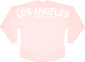 Spirit Jersey Camiseta clásica de Los Ángeles, California, de gran tamaño, unisex, de manga larga, preencogida, 100% algodón