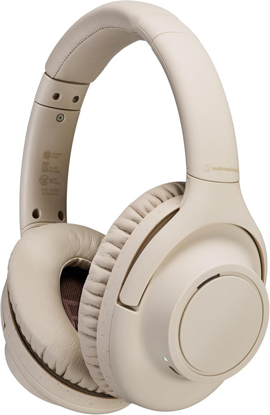 Audio Technica ATH-S300BT(E) Wireless Headphones Noise Cancelling Bluetooth 5.1 Closed-Type [Approx. 90 Hours Playback Fast Charging AAC Compatible External Sound Intake Multipoint Low Latency Mode