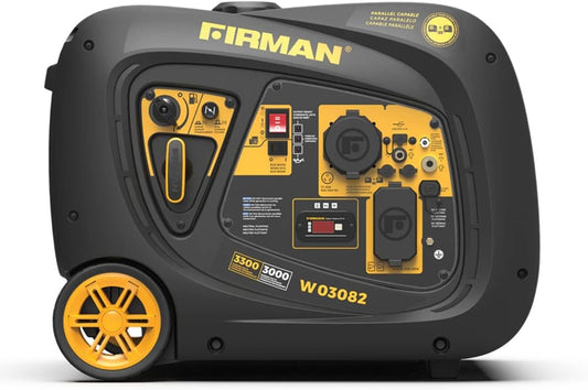 FIRMAN インバーター ポータブル発電機 171cc エンジン 電気始動付き 3300W 発電機 稼働時間9時間 ウィスパーシリーズジェネレーター 110ポンド