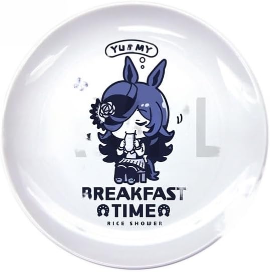 [Official] COSPA Two-Dimensional Cospa Uma Musume Pretty Derby Rice Shower Morning Plate (8.3 inches (21 cm)