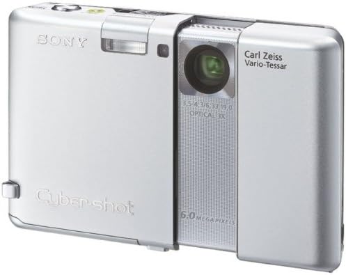 Sony DSC-G1 Digital Still Camera, Cyber-Shot G1, 6 Megapixels, Optical Image Stabilization, Silver, Red
