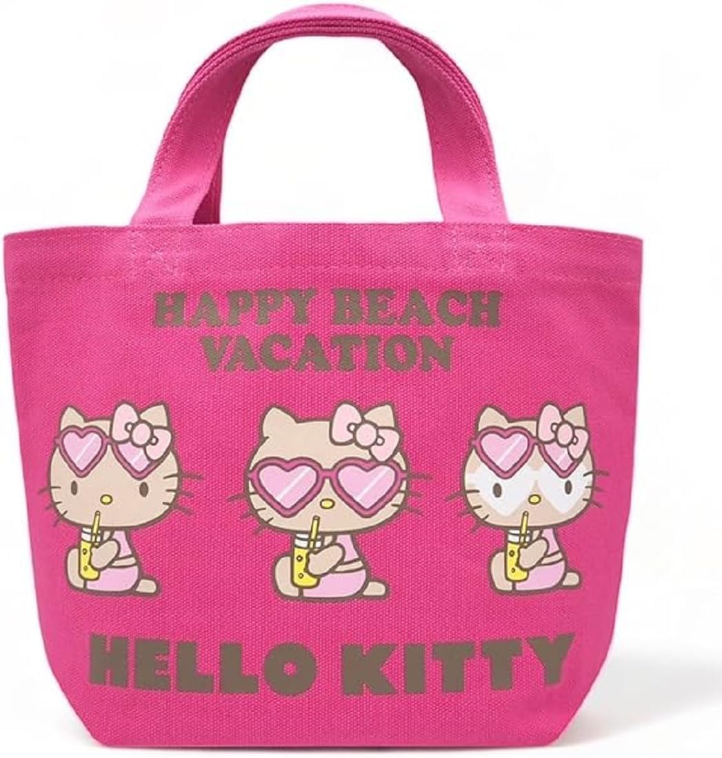 HoloHolo Sanrio Hello Kitty Tote Bag, Lunch Bag, Mini Tote, Surfing, Hawaiian Miscellaneous Goods