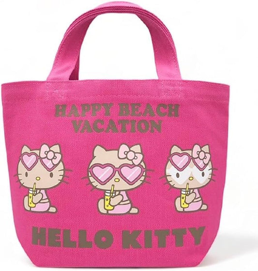 HoloHolo Sanrio Hello Kitty Tote Bag, Lunch Bag, Mini Tote, Surfing, Hawaiian Miscellaneous Goods