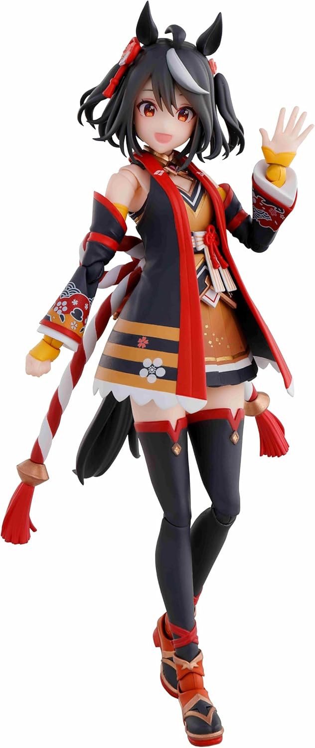 BANDAI SPIRITS S.H. Figuarts Uma Musume Pretty Derby Kitasan Black, Approx. 5.5 inches (140 mm), PVC & ABS, Pre-painted Action Figure