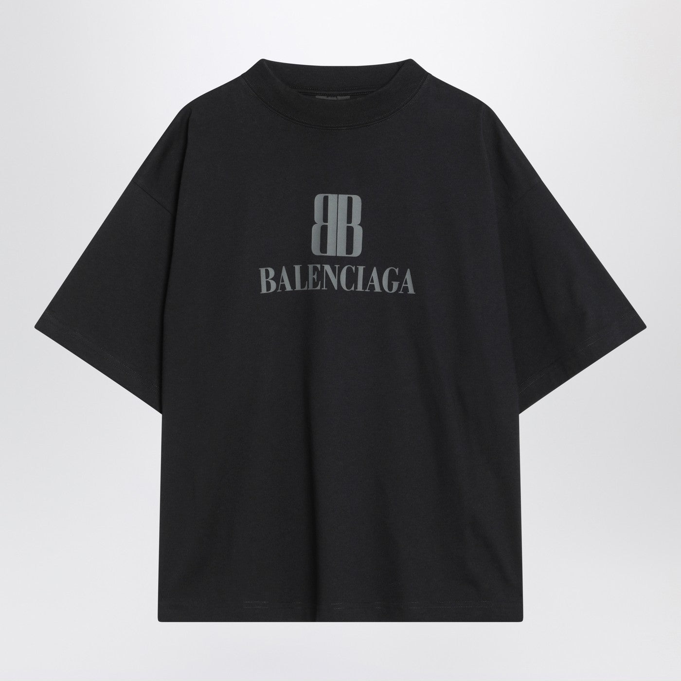 BalenciagaはBlack Nano BB Medium Fit Tシャツをフェードしました - Image 1