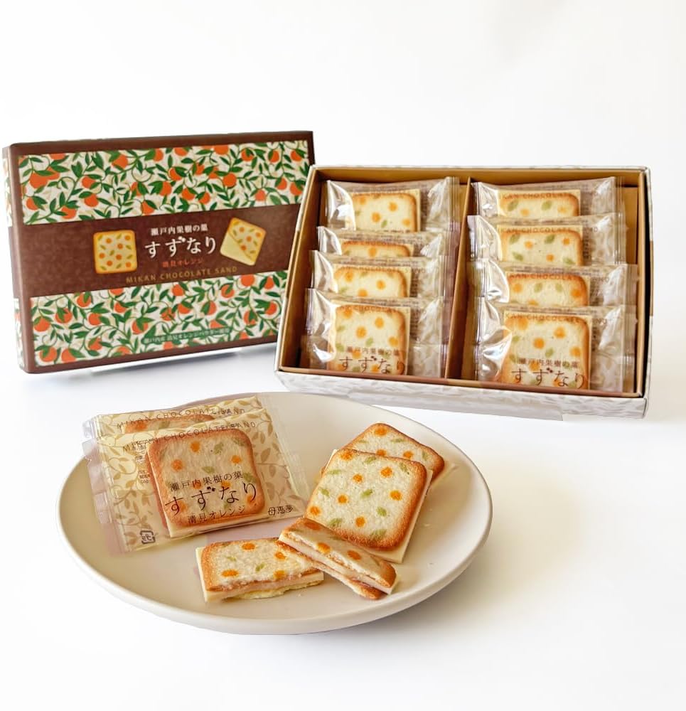 Mumei Dream Honpo Seto Uchi Orchard Candy, Tinnagi, Gift Gift, Birthday, Popular, Special Order, Sweets, Ehime, Kiyomi Orange, White Chocolate, Souvenir, Individual Packaging (8 Pieces)