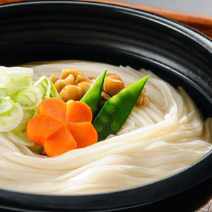 Akita Inaniwa Udon Ogawa, Inaniwa Udon Sample Set, 3.5 oz (100 g) x 2 bundles, Additive-Free Sauce