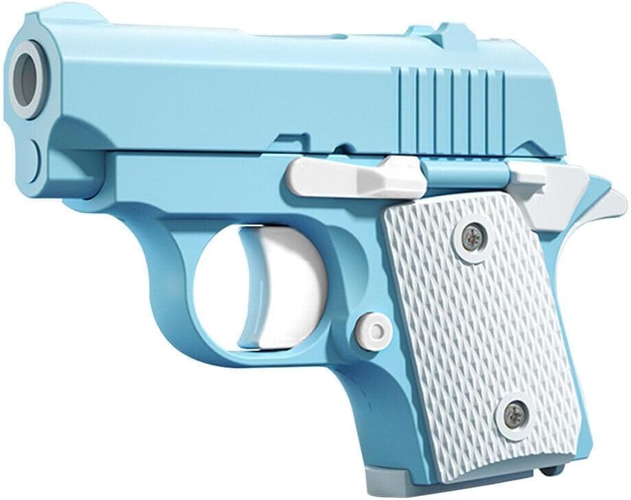 jwyndsq Gravity Fidget Gun Toys 3D Printed Mini Handgun Toy Gun Stress Toy Blow Back Stress Reliever No Firing Stress Relief Toy For Ages 3 Years Old And Up Stress Relief Toy Playful Entertainment Toy