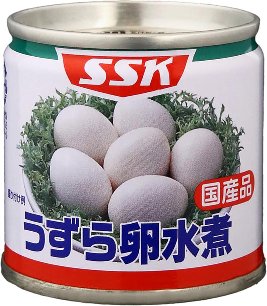 SSK Shimizu Foods Quail Egg Water-Cooked EO・SS No. 2 Can 45g×6 Cans