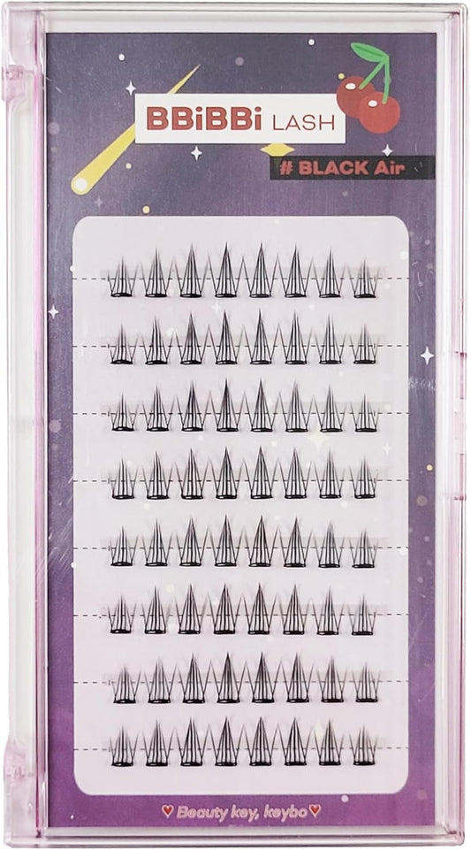 [NO GLUE/Kibo Official] Kibo Pipi Rush, One-touch Eyelashes for Easy Applying Without Glue (#Black Air)