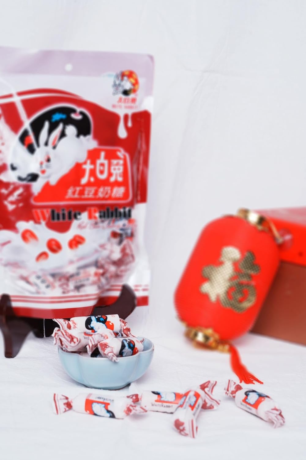 Large White Rabbit Milk Candy (Azuki Flavor), 7.1 oz (200 g), Large White Rabbit Red Bean Flavor, Soft Candy