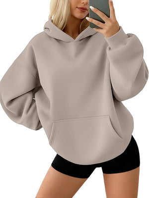 AUTOMET Sudaderas con capucha de forro polar de gran tamaño para mujer, ropa de otoño | Trajes de moda 2026 Suéteres casuales Ropa de invierno Y2k con bolsillos