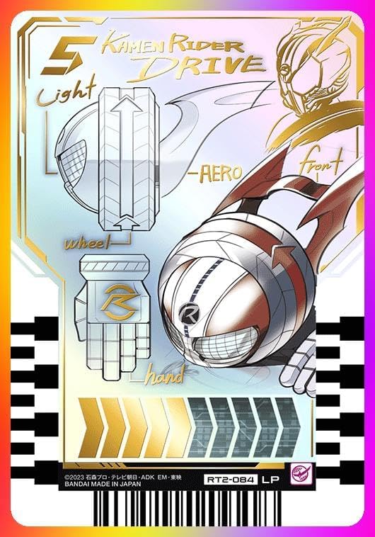 Bandai Ride Chemey Trading Card Kamen Rider Drive Parallel LP RT2-084 PHASE:02 Gotcher Driver Legend Driver Kamen Rider Gatchard