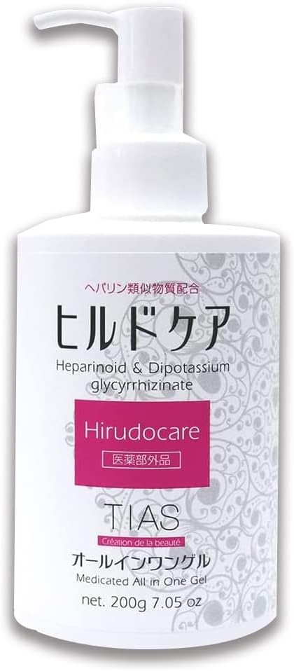 TIAS Heparin Heparin Similar Substances, All-in-One Gel, 7.1 oz (200 g), Hildo Care Gel, Dry Rough Skin, Skin Care, Moisturizing, Cracks, Chippes, Quasi-Drug, Lotion