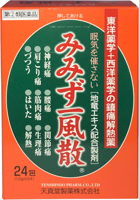 【指定第2類医薬品】みみず一風散 24包