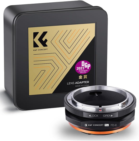 K&F Concept Mount Adapter FD Mount E-Mount Canon FD Lens to Sony NEX Camera PRO II Matte Finish Anti-Glare Infinity M13105