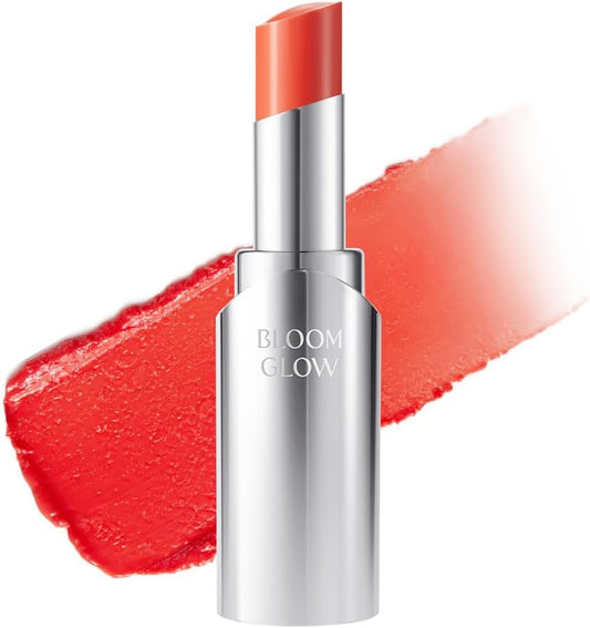 Bloom Glow Lip Plumper, Happiness, Volume, Vitality, Nutrition, 3-in-1 Lip Plumper, Lip Moisturizer, Natural, Excellent Color, Semi-Glow Type, Easy to Use, 0.1 oz (4.2 g)