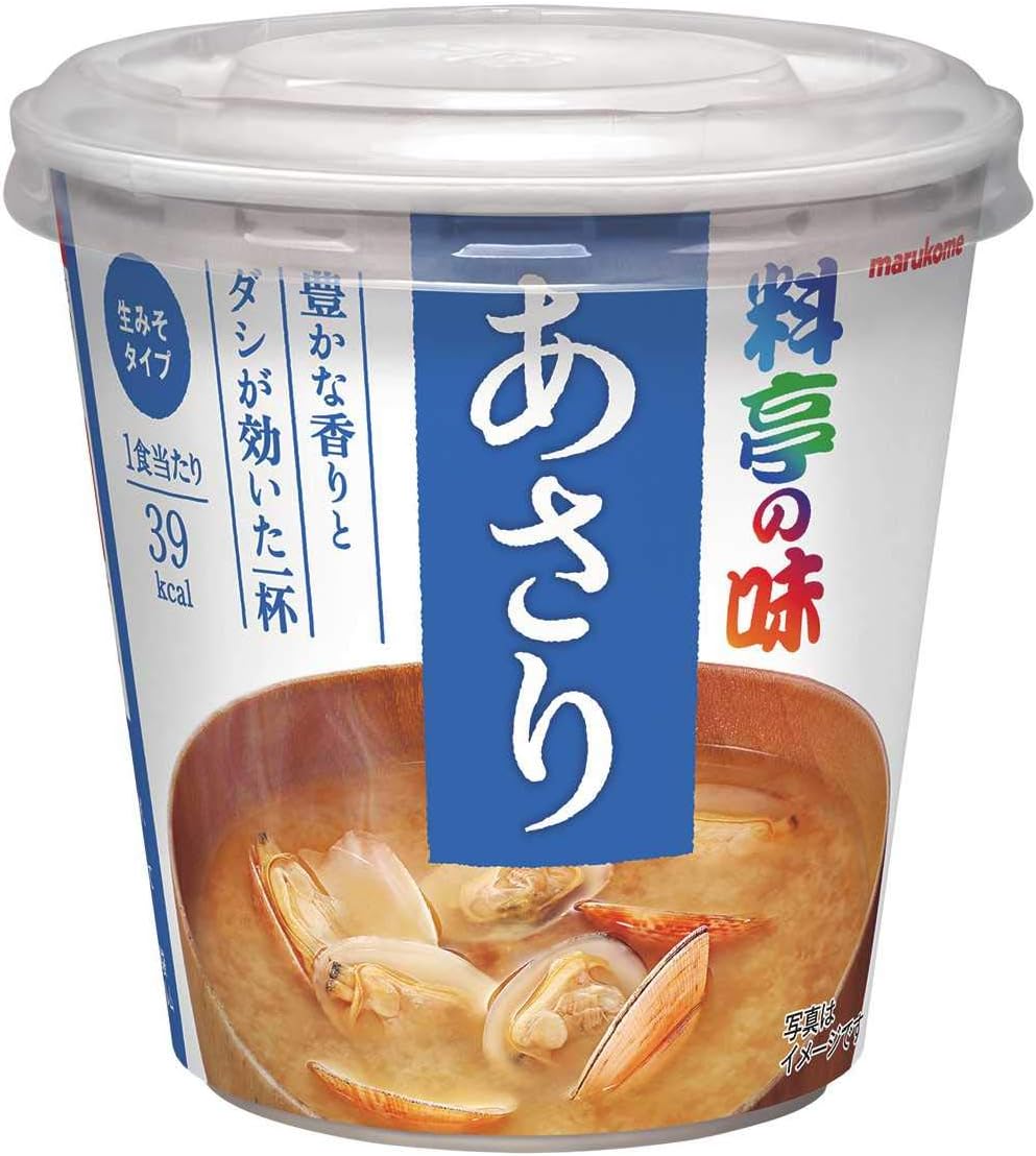 マルコメ Cup, restaurant taste, Asari Clam Instant Miso Soup, 1 serving x 6 pieces [restaurant taste series]
