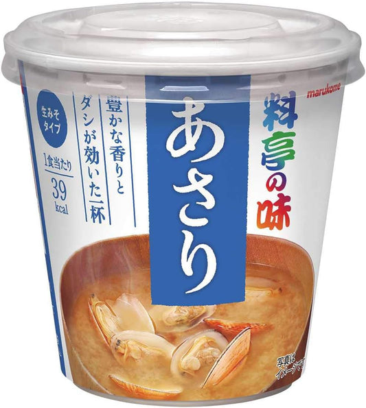 マルコメ Cup, restaurant taste, Asari Clam Instant Miso Soup, 1 serving x 6 pieces [restaurant taste series]