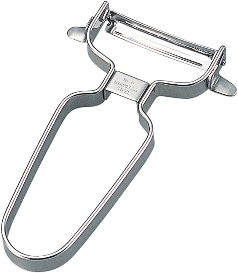 Shimomura Industry KIB-608 Kitchen Bar, Curved Peeler, Dishwasher Safe, Made in Niigata, Tsubamesanjo, Black, 4.9 x 2.0 x 1.0 inches (125 x 50 x 25 mm)