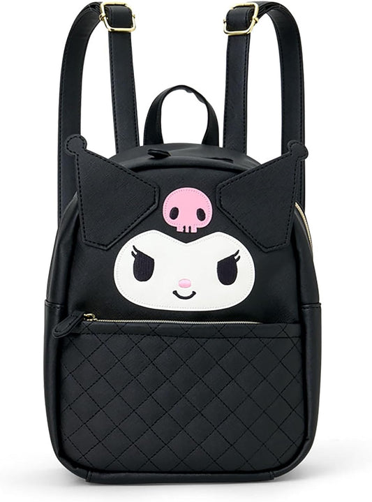 Sanrio Face-shaped Backpack Kuromi PU Leather For Ages 3 and Up 159263
