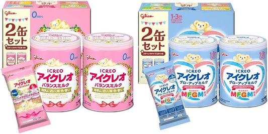 (Exclusive) Icreo Balance Milk 2.8 oz (800 g) x 2 Cans + 0.5 oz (12.7 g) x 5 Bottles, Powdered Milk, Newborn, Infant, Baby, 0 Months to 1 Year Old + (Exclusive) Icreo Grow Up
